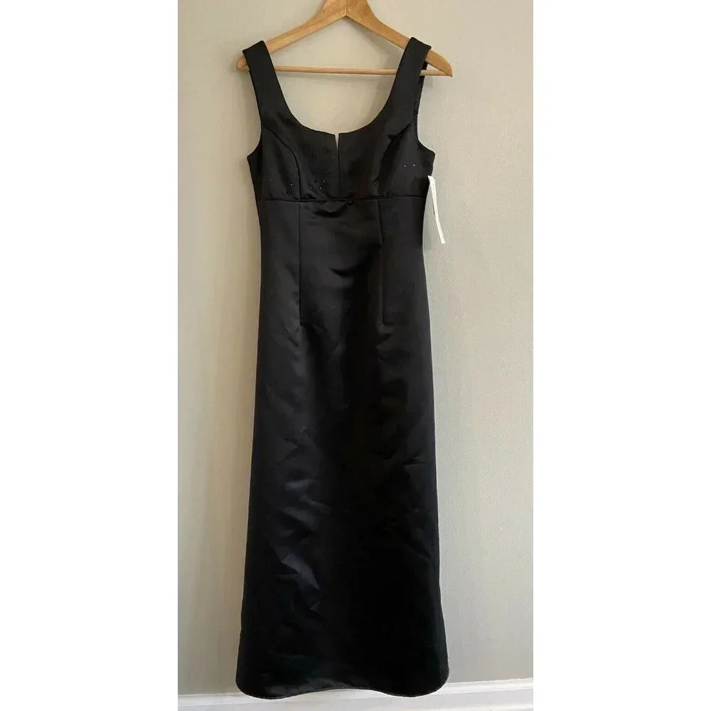 Vintage Scott McClintock Millennium 2000 Dress Black A Line 6 New
